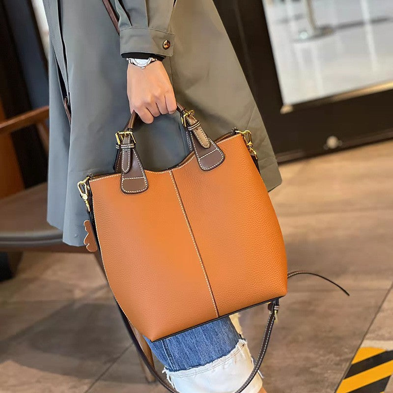 Women's Top Layer Cowhide High-grade Large Capacity Bags