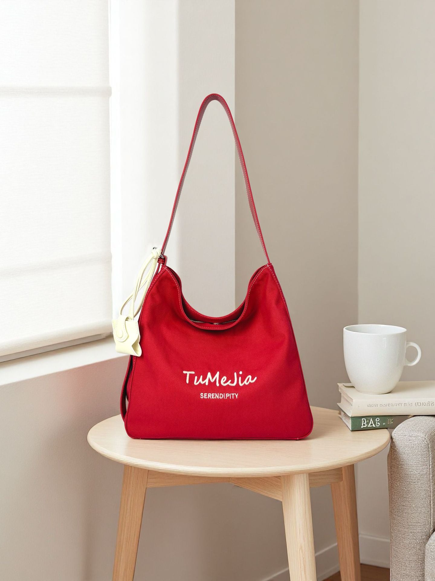 Women's Bright Encounter Large Capacity Commuter Red Women's Messenger Bag