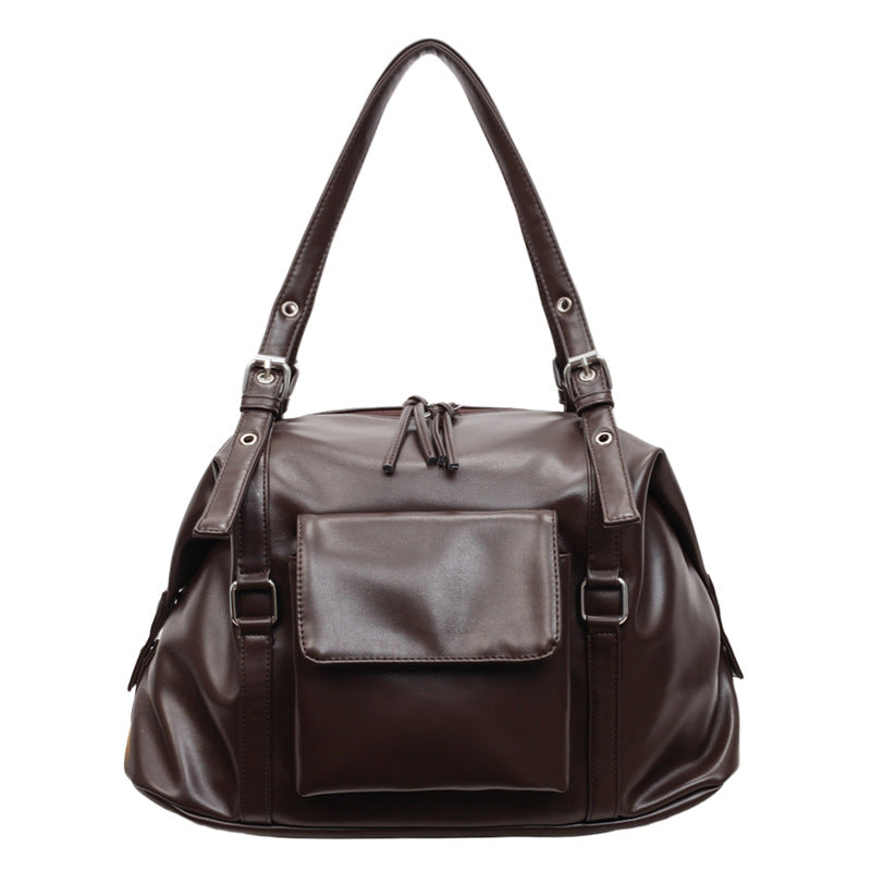 Capacity Soft Leather Underarm Street Fashion Hot Shoulder Bags