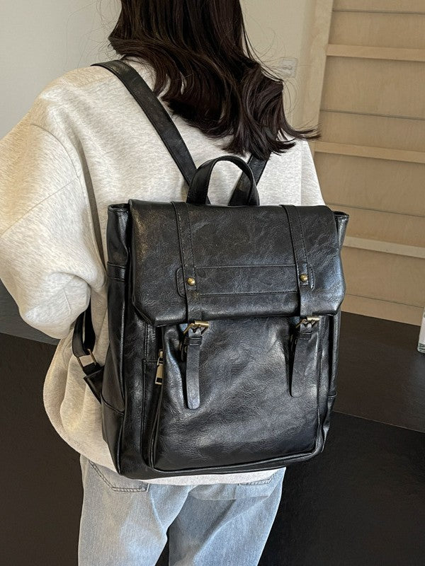 British Style Vintage Female College Class Women's Backpack