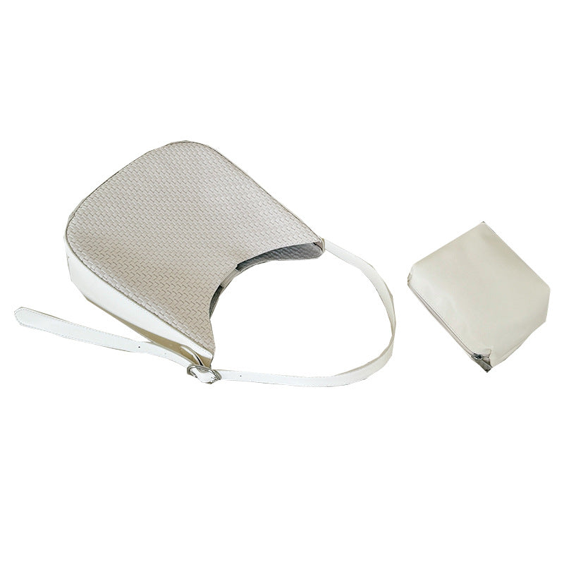 Women's Woven Pattern Three-dimensional Advanced Texture Women's Shoulder Bag