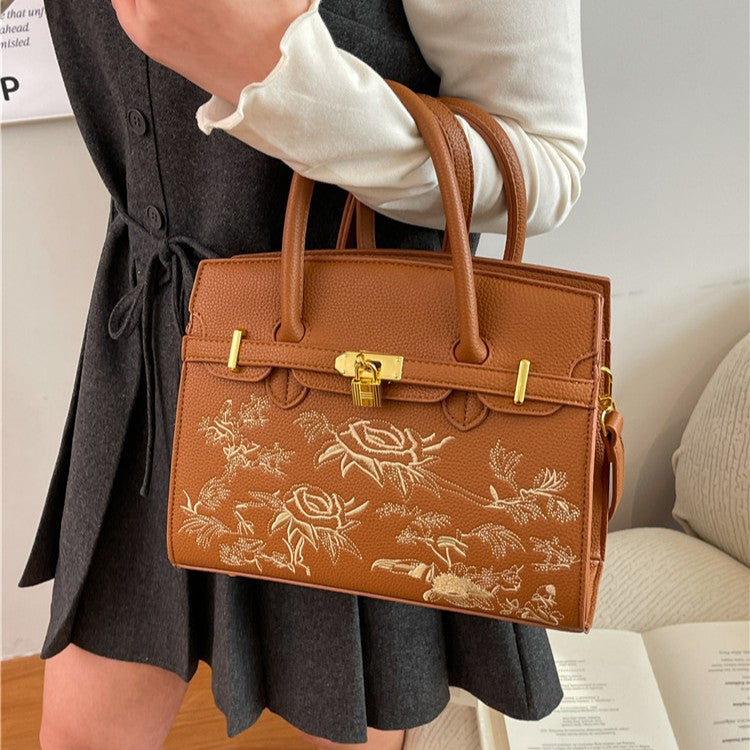 Versatile Women's Chinese Embroidery Mom Premium Women's Messenger Bag