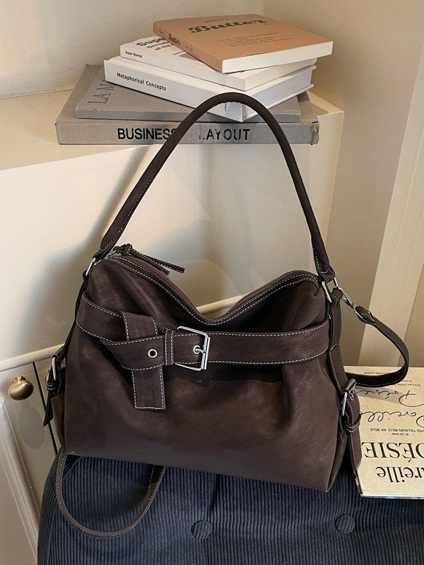 Women's Capacity Retro Commuter Korean Niche Western Women's Shoulder Bag