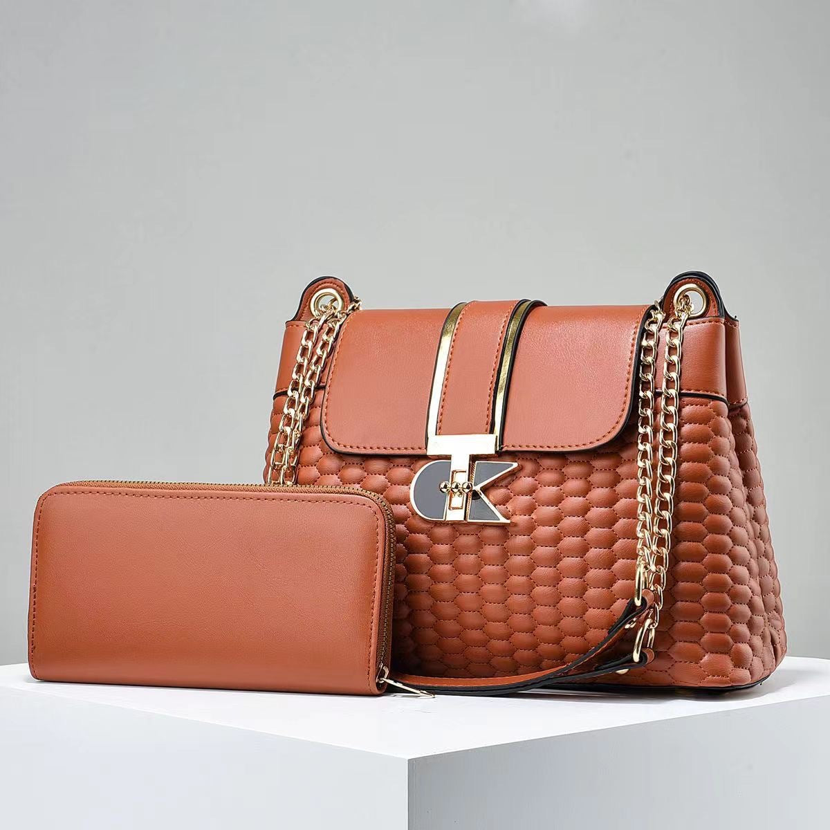 Women's Color Pleated Simple Large Capacity Portable Women's Handbag