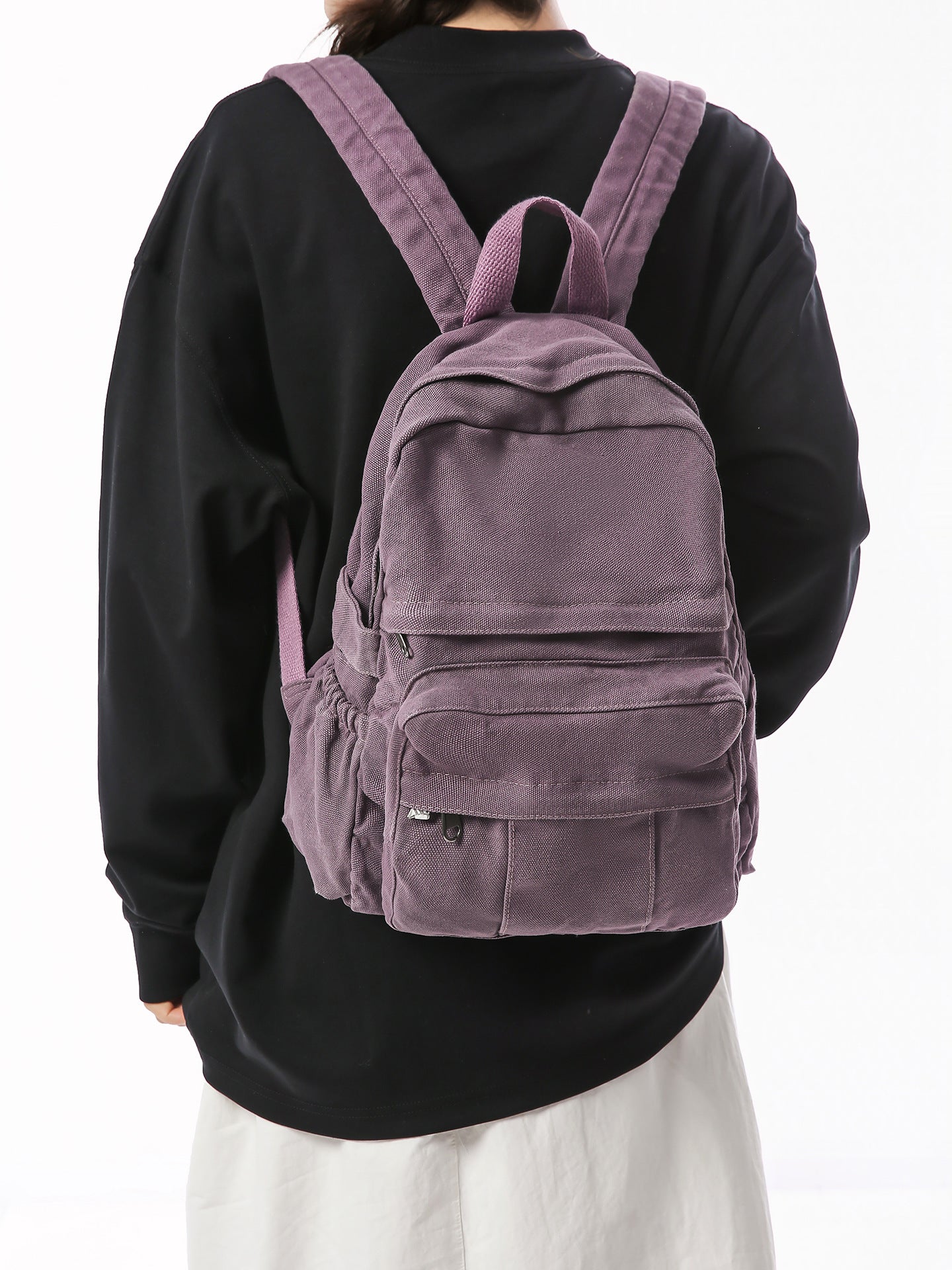 Women's Korean Style Canvas For Fashion Trends Backpacks