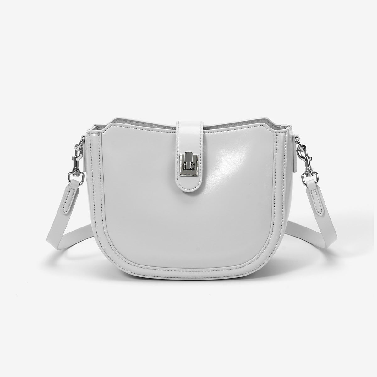 Women's Saddle Spring High-grade Underarm Light Luxury Minority Genuine Women's Messenger Bag