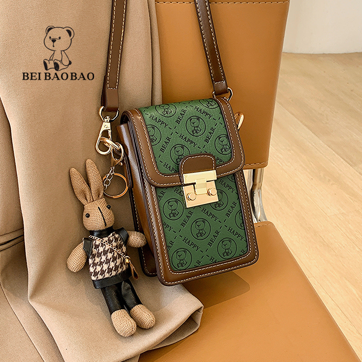 New Women's Source Retro Green Simple Phone Bags