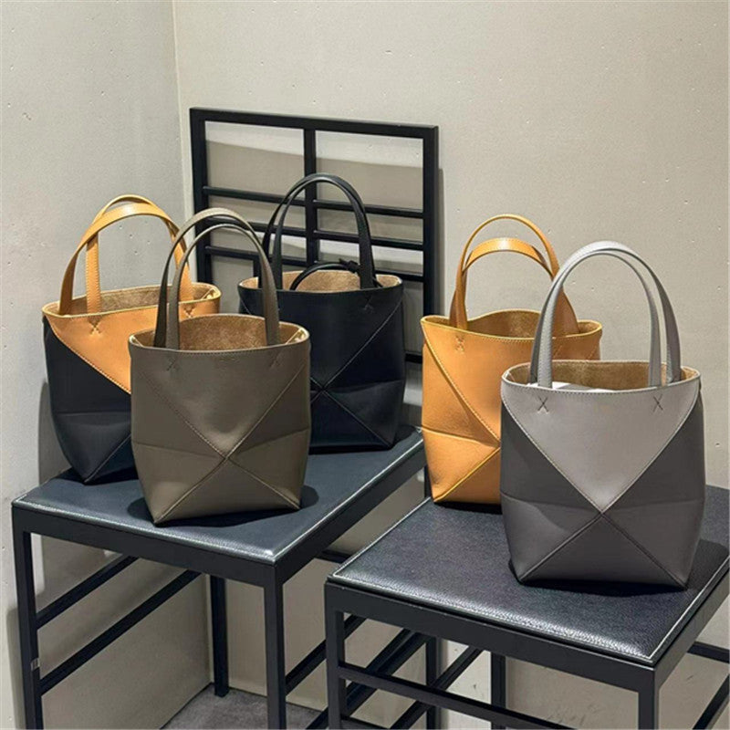 Deformation Folding Geometric Portable Large Capacity Bags