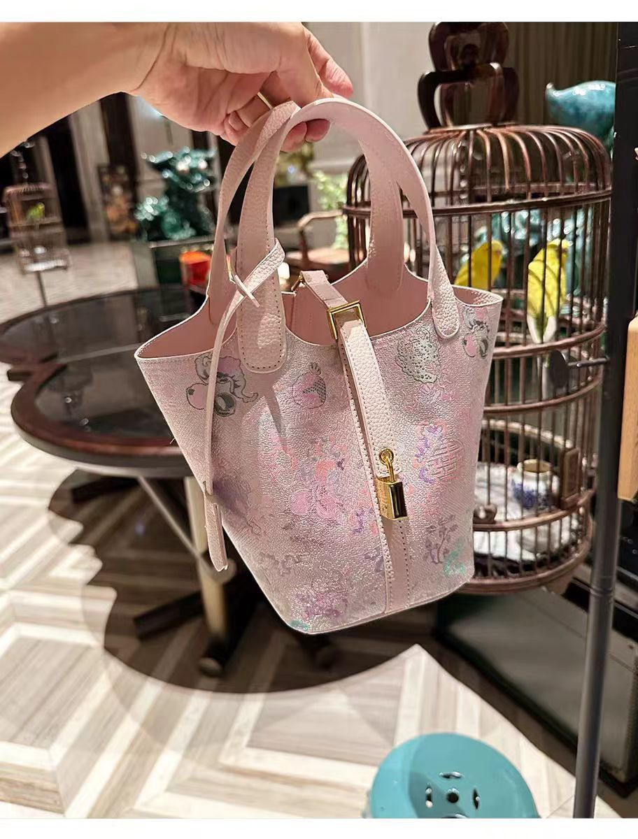 Women's Brocade National Style Chinese Light Luxury High-grade Western Vegetable Women's Handbag