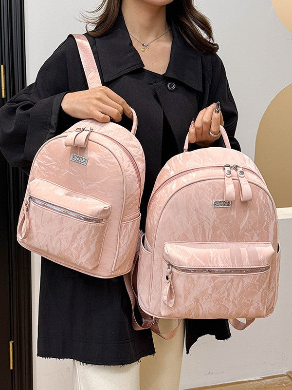 National Style Imitation Fabric Female Trend Leisure Backpacks