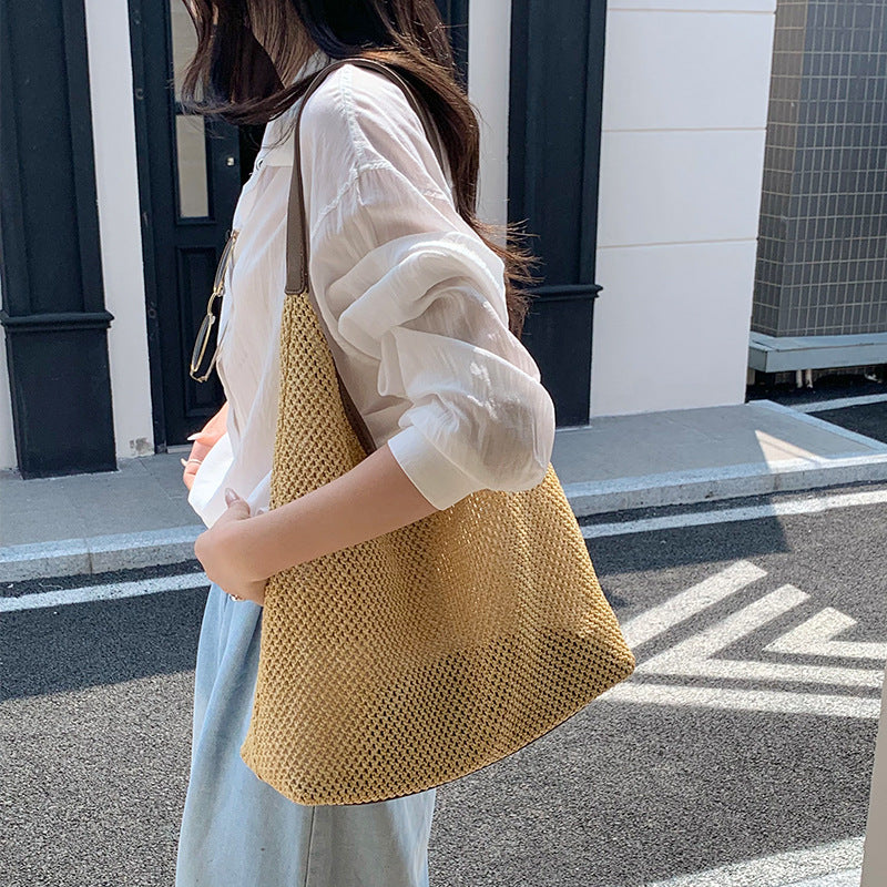 Summer Popular Trendy Seaside Beach Weaving Ladies Bags