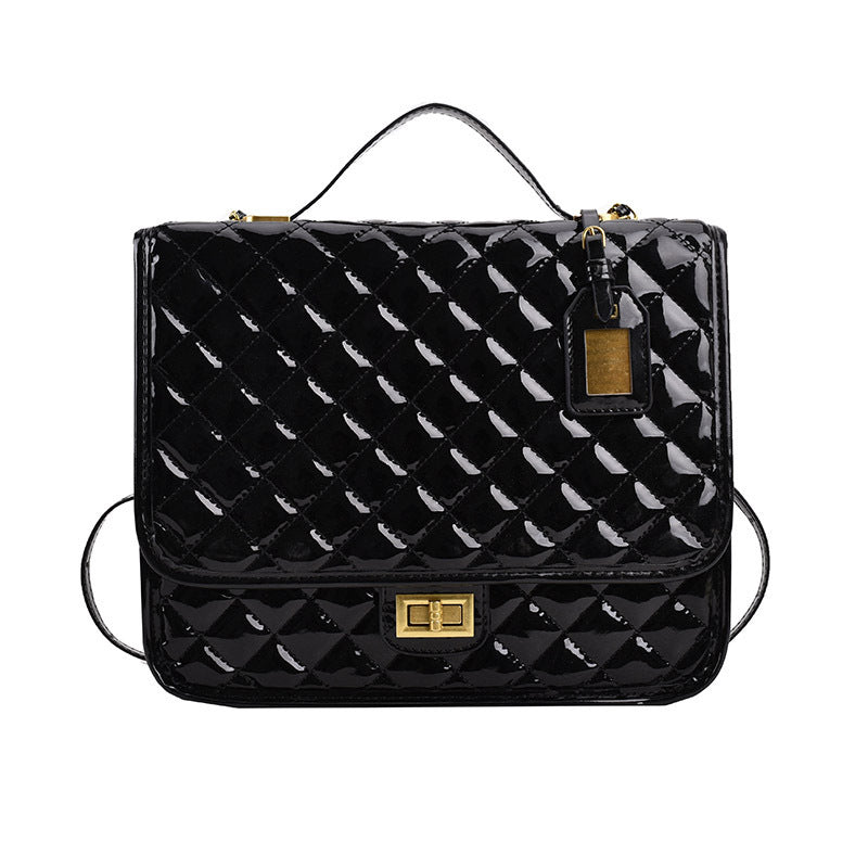 Women's Fashion Shiny Leisure Rhombus Niche Women's Backpack