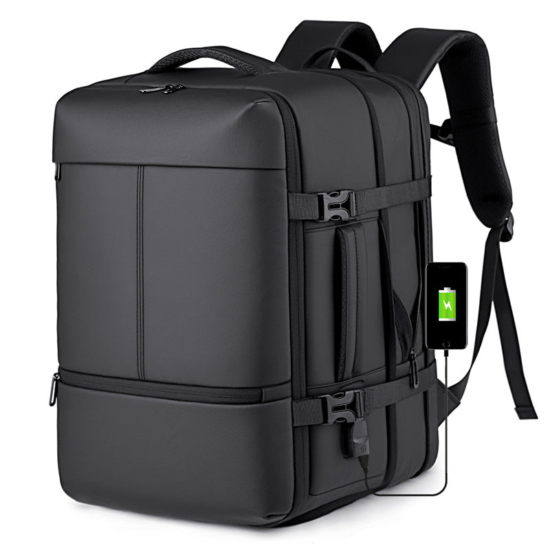 Men's College Expandable Trip Commute Storage Multifunctional Business Backpack