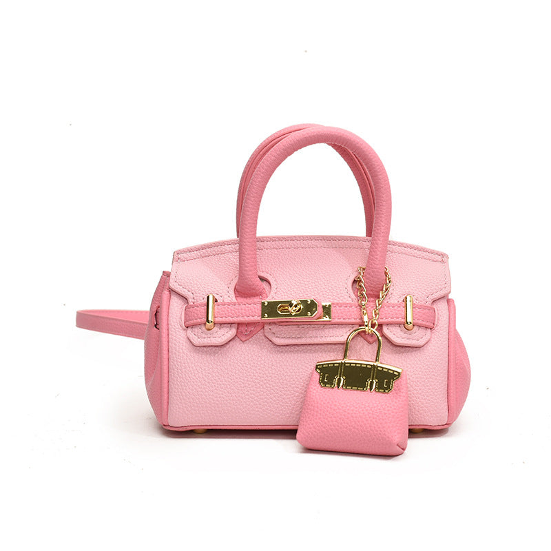Women's Contrast Color Portable Design Large Capacity Women's Shoulder Bag