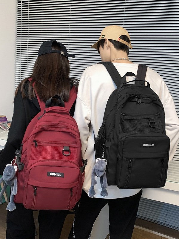Men's Korean Style Fashion High College Large Leisure Backpack