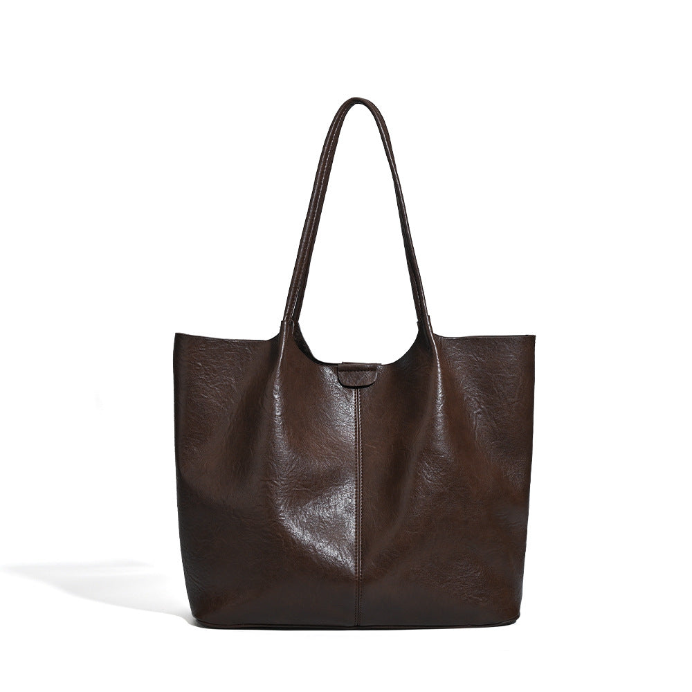 Women's Retro Simple Large Capacity Versatile Leisure Women's Shoulder Bag