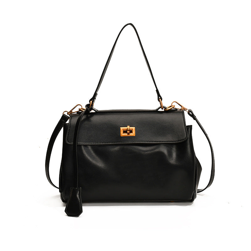 Women's High Sense Commuter Fashion Color Contrast Large Tote Bag