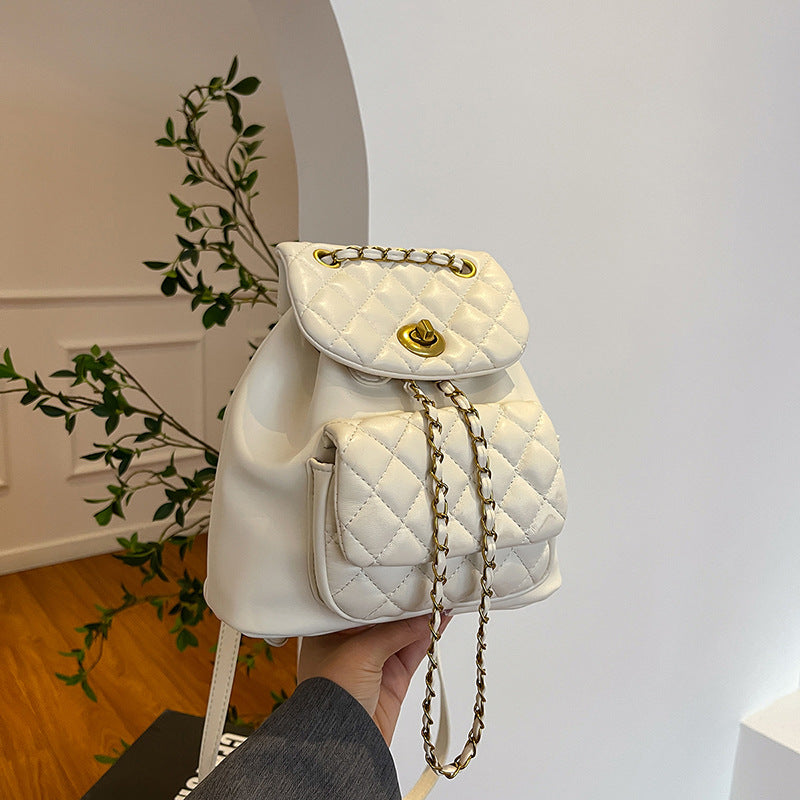 Women's Diamond Embroidery Thread Versatile Chain Fashion Backpacks