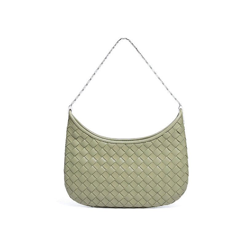 Women's High-grade Underarm Texture Trendy Solid Color Woven Bags
