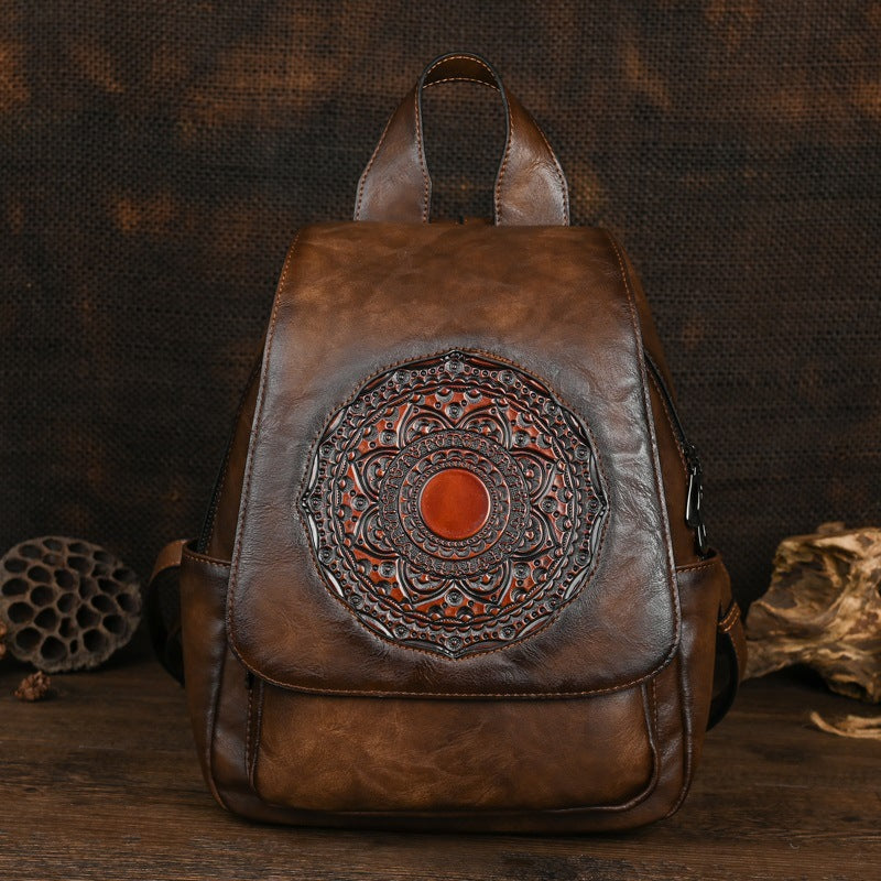 Women's Retro Style Trendy Ethnic Design Artistic Travel Bags