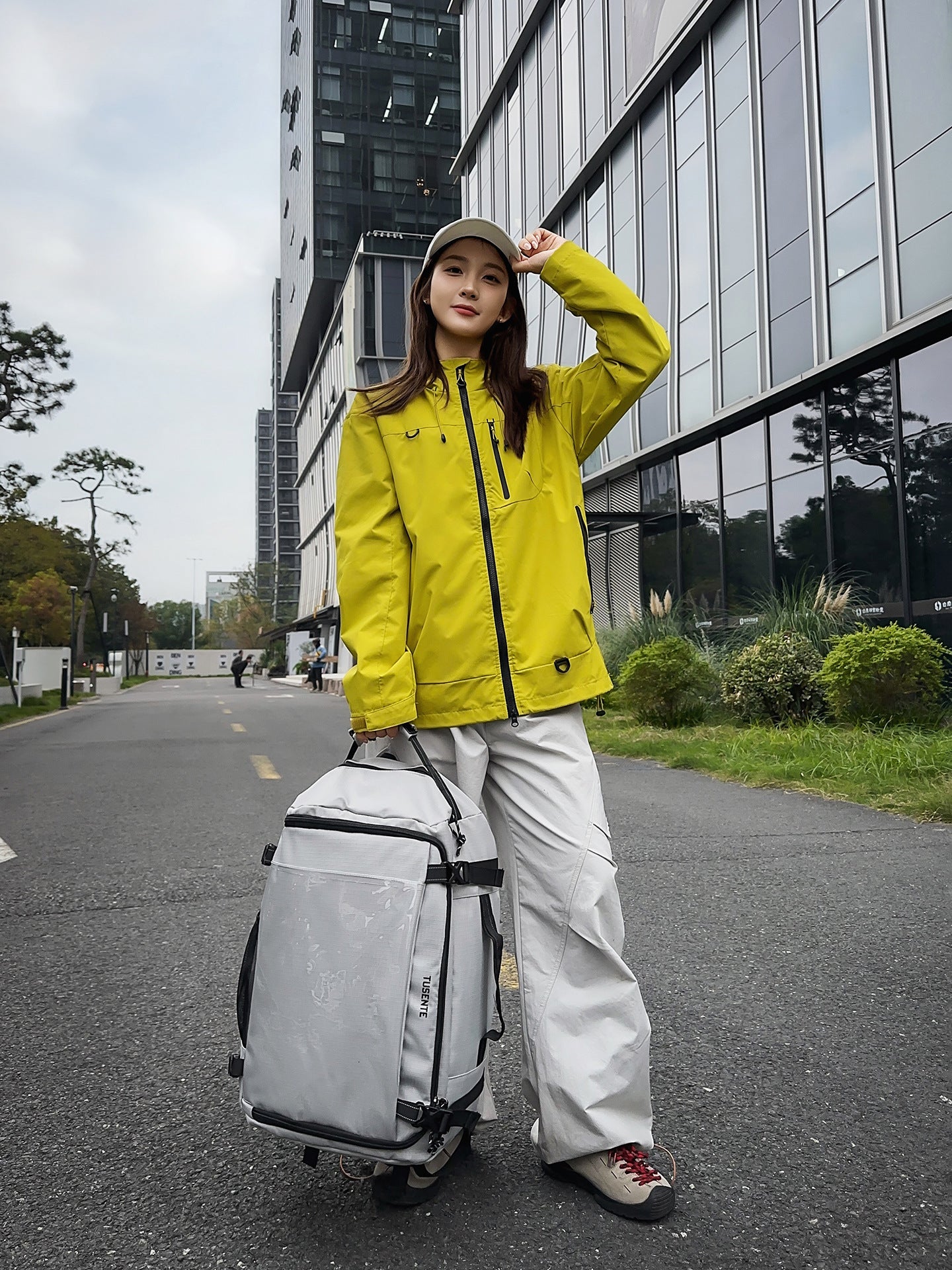 Couple Large Capacity Fashion Trend College Transparent Leisure Backpack