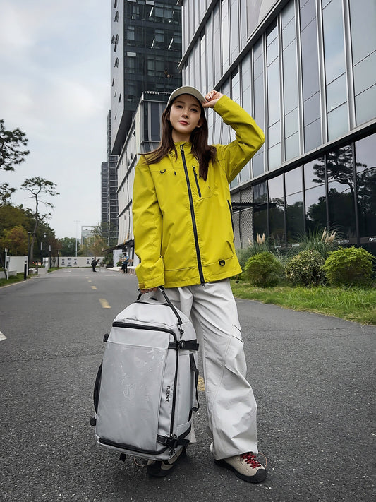 Couple Large Capacity Fashion Trend College Transparent Leisure Backpack