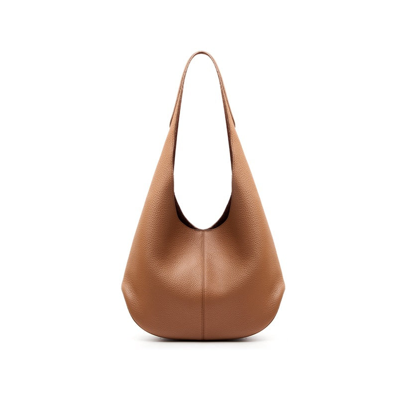 Women's Underarm Versatile Style First Layer Cowhide Commuter High-grade Tote Bag