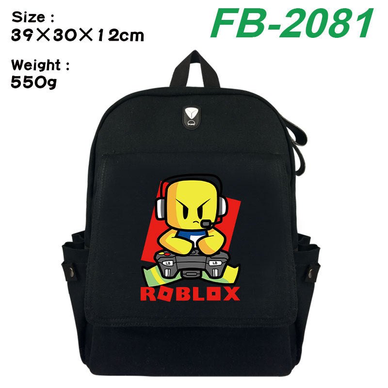 Peripheral Printing Stylish Canvas Large Capacity Leisure Backpack