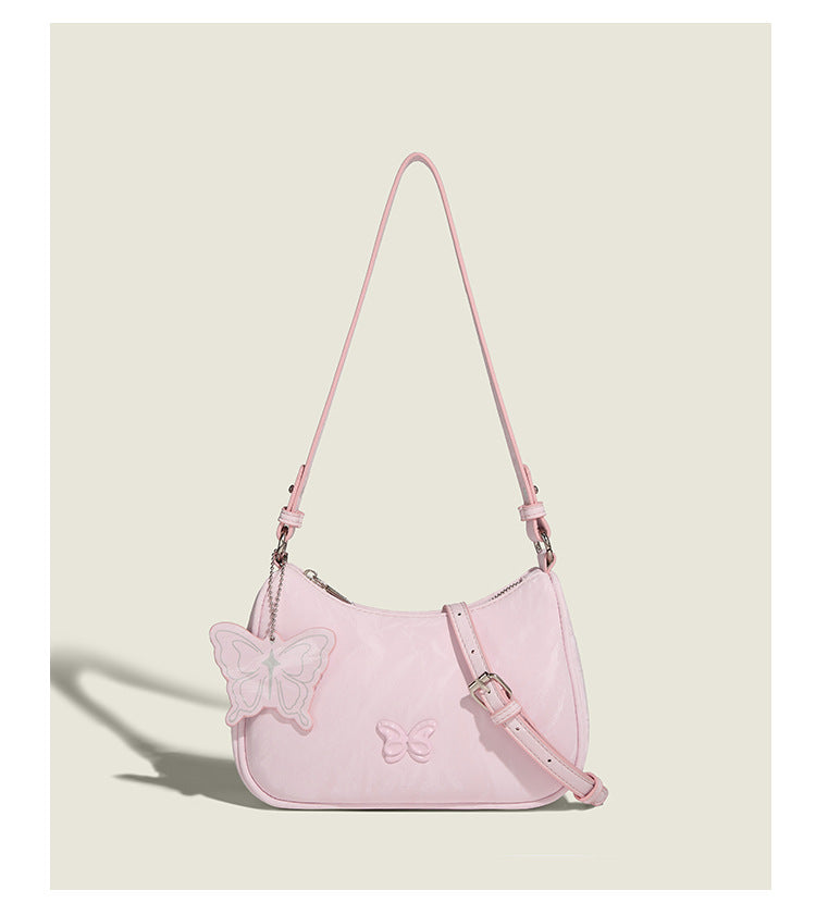 Female Simple Butterfly Lady Pure Desire Sweetheart Commuter Chinese Underarm Bag