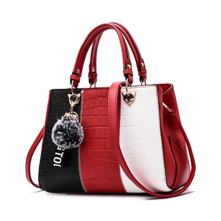 Attractive Women's Generous Korean Fashion Simple Women's Handbag
