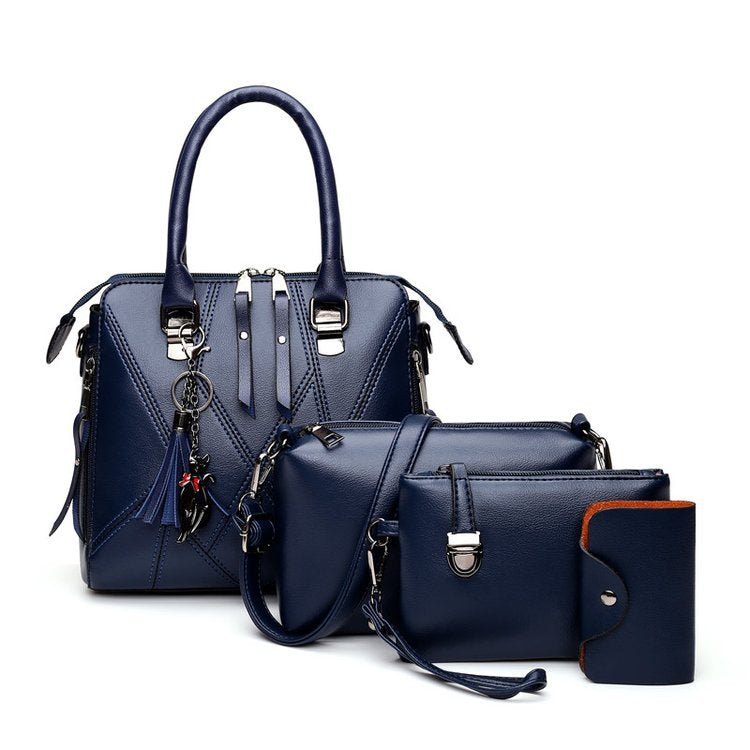 Women's Stitching Simple Large Capacity Portable Women's Handbag