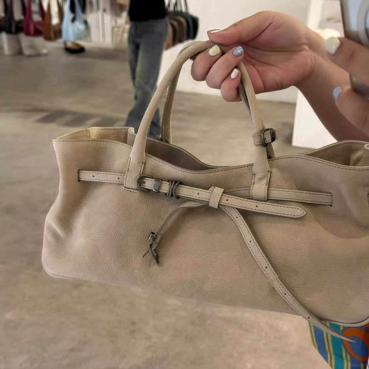 Style Niche Design Baguette Fashion Dark Large Bags