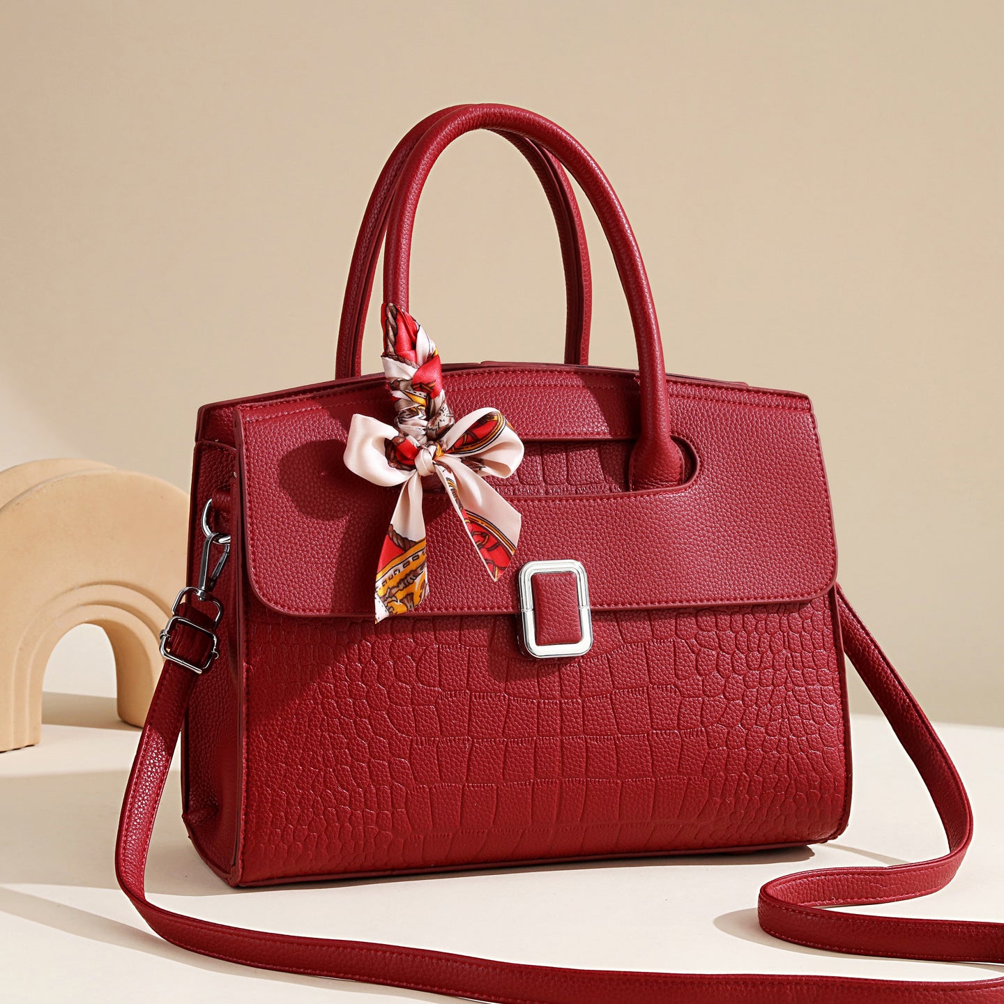 Women's Print Fashion Large Capacity Mom Temperament Handbags