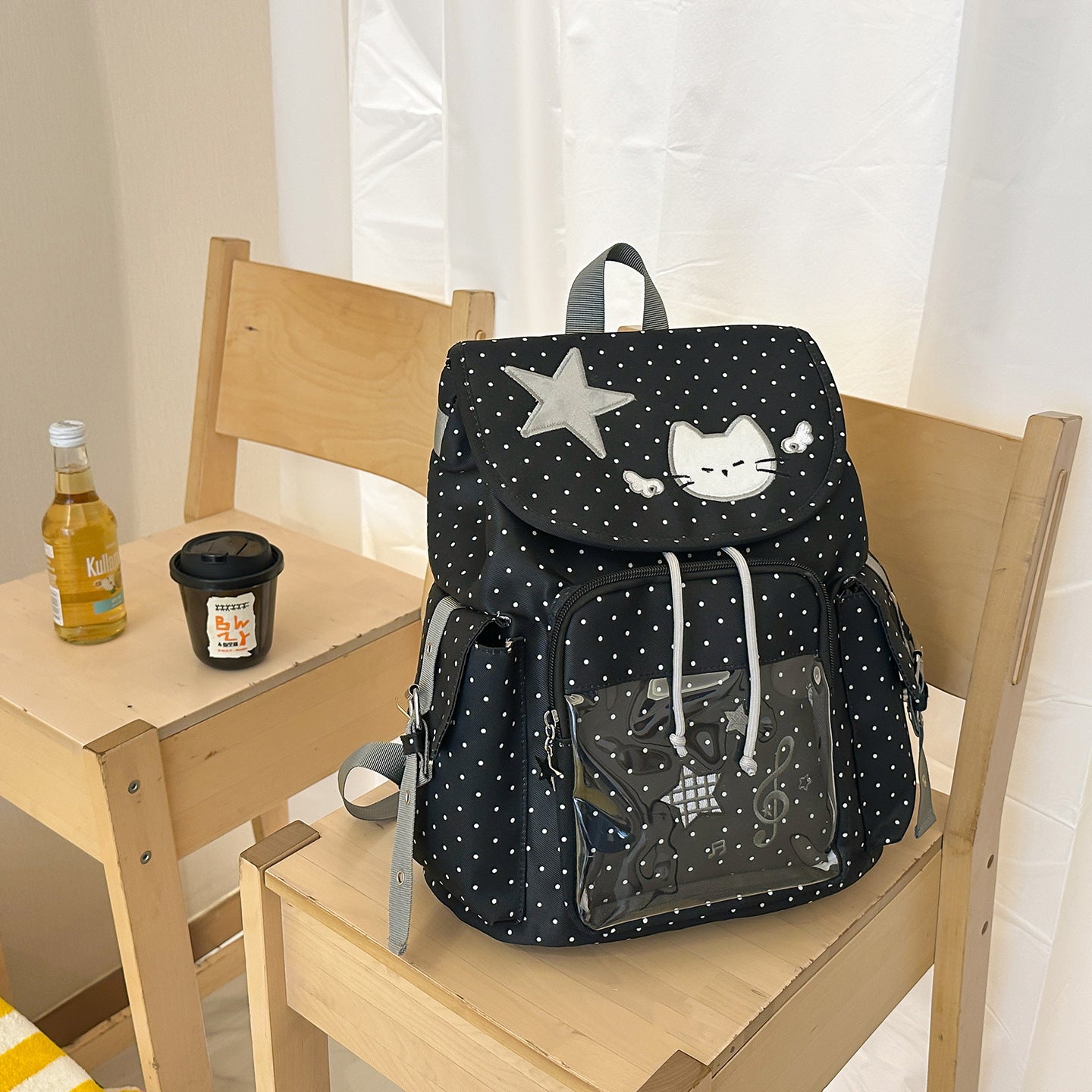 Polka Dot Full Printed Cartoon Primary Bags