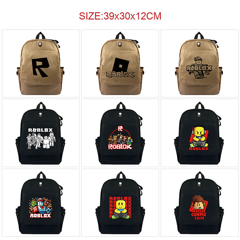 Peripheral Printing Stylish Canvas Large Capacity Leisure Backpack