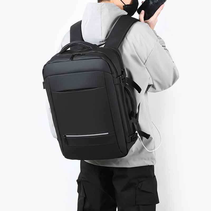 Men's Korean Style Large Capacity Simple Commute Business Backpack