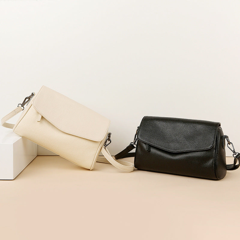 Women's Layer Cowhide Fashion Genuine Leather Mother Large Capacity Small Square Bags