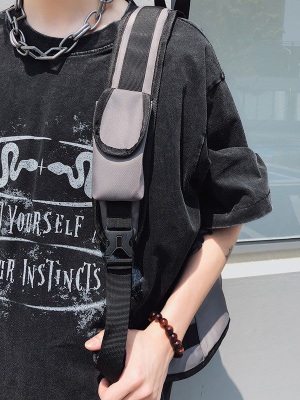 Mountain Zipper Bow Arrow Cycling Commuter Shoulder Bags