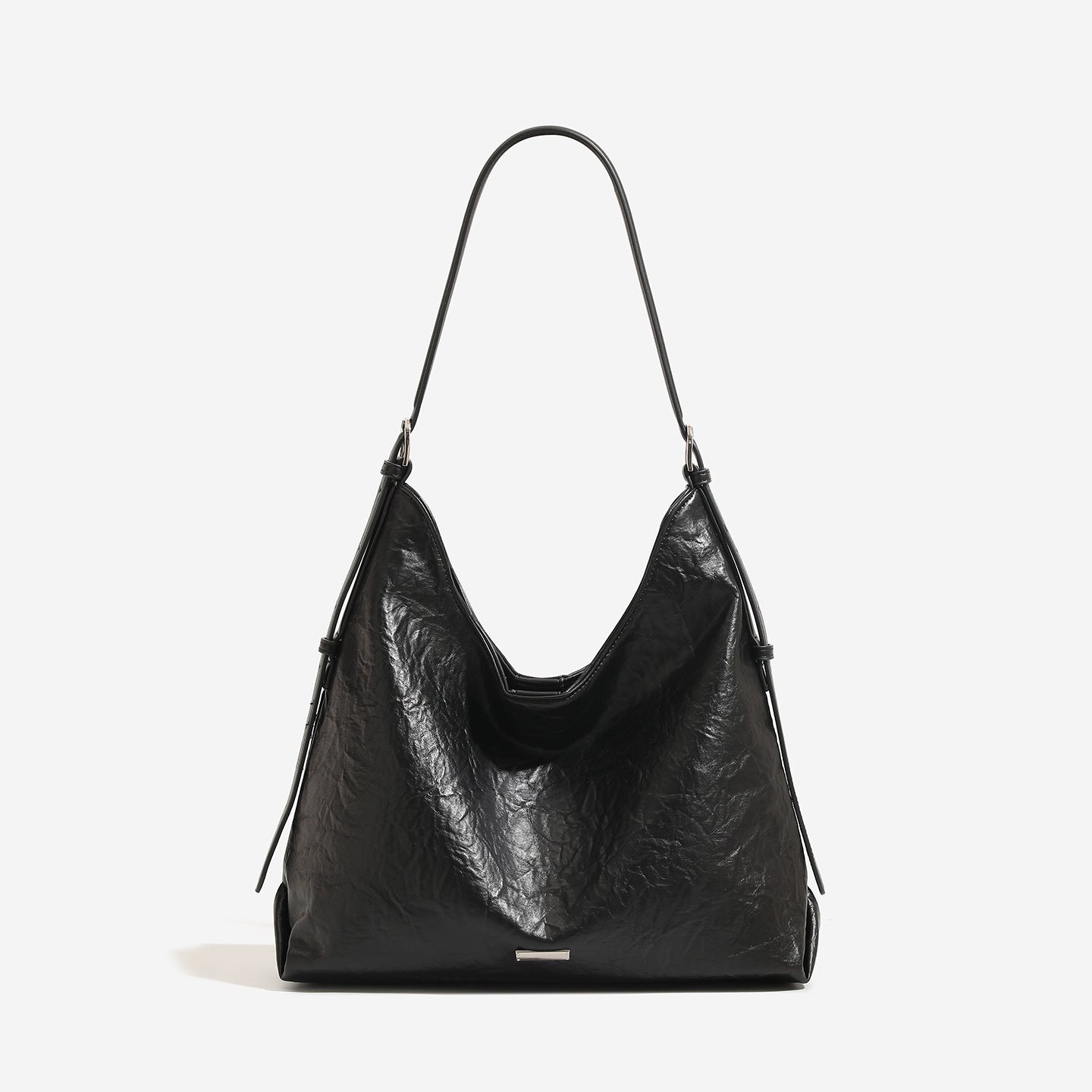 Women's Cowhide Underarm Commuter Large Capacity Hobo Tote Bag