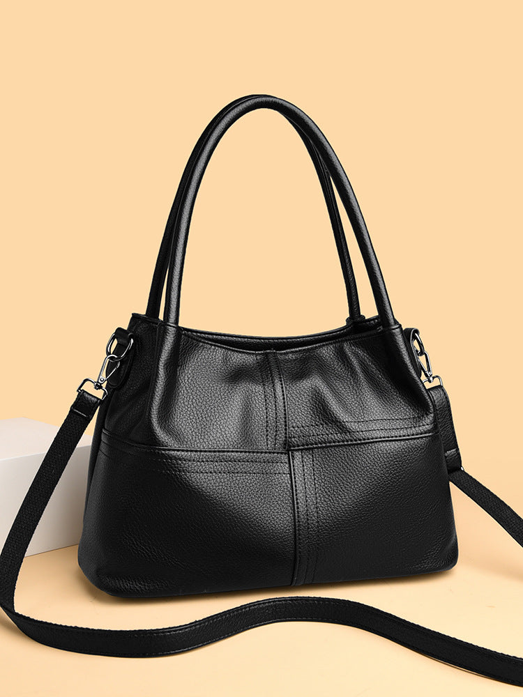 Stylish Women's Large Capacity Soft Leather Underarm Bag