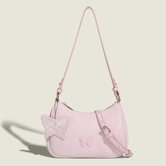 Female Simple Butterfly Lady Pure Desire Sweetheart Commuter Chinese Underarm Bag