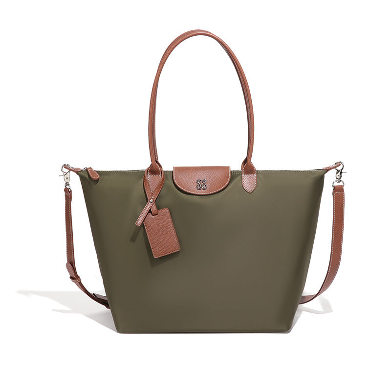 Nylon Large French Commuter Dumpling Capacity Oxford Tote Bag