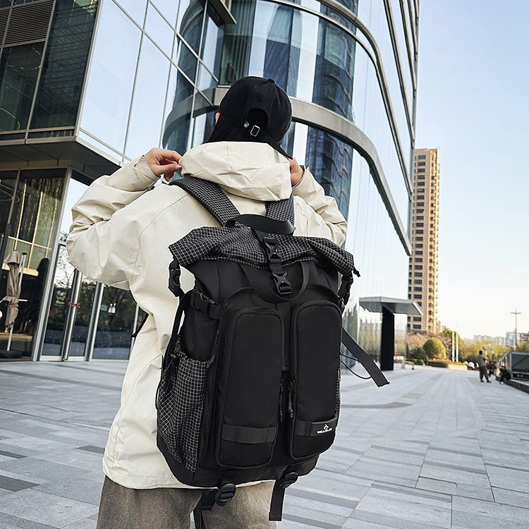 Women's & Men's Trendy Motorcycle Commuter Large Capacity Backpacks