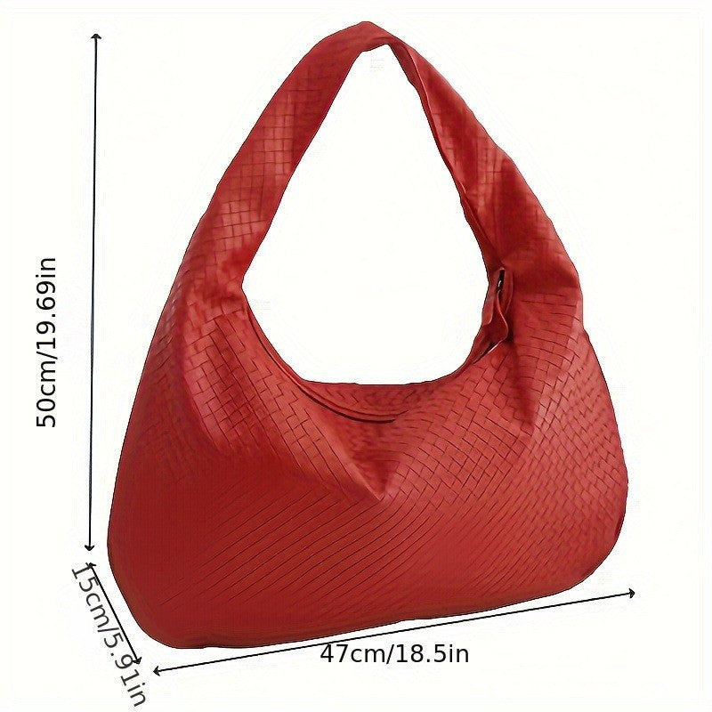 Women's Hand-woven Fashion Underarm Dumpling Retro Moon Women's Handbag