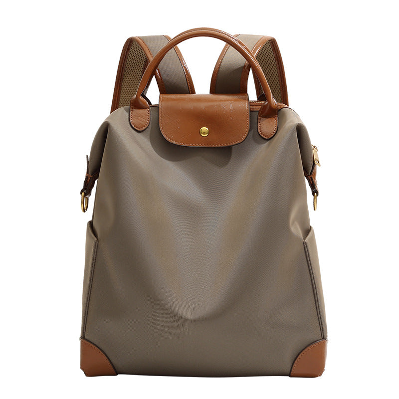 Women's High-grade Commuter Computer Convenient Large Capacity Nylon Contrast Leisure Backpack