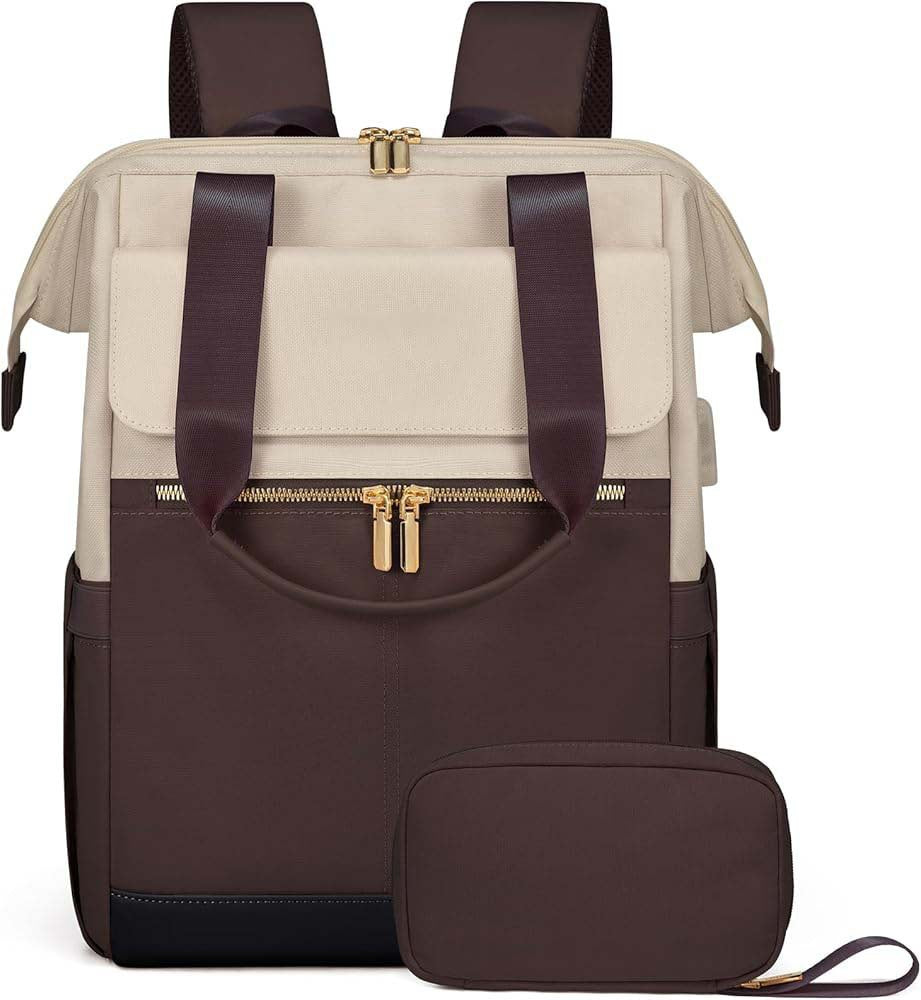 Simple Large Capacity Contrast Color Commuter Leisure Backpack