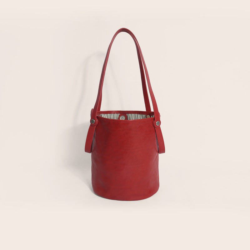 Women's First Layer Vegetable Tanning Leather Retro Bags