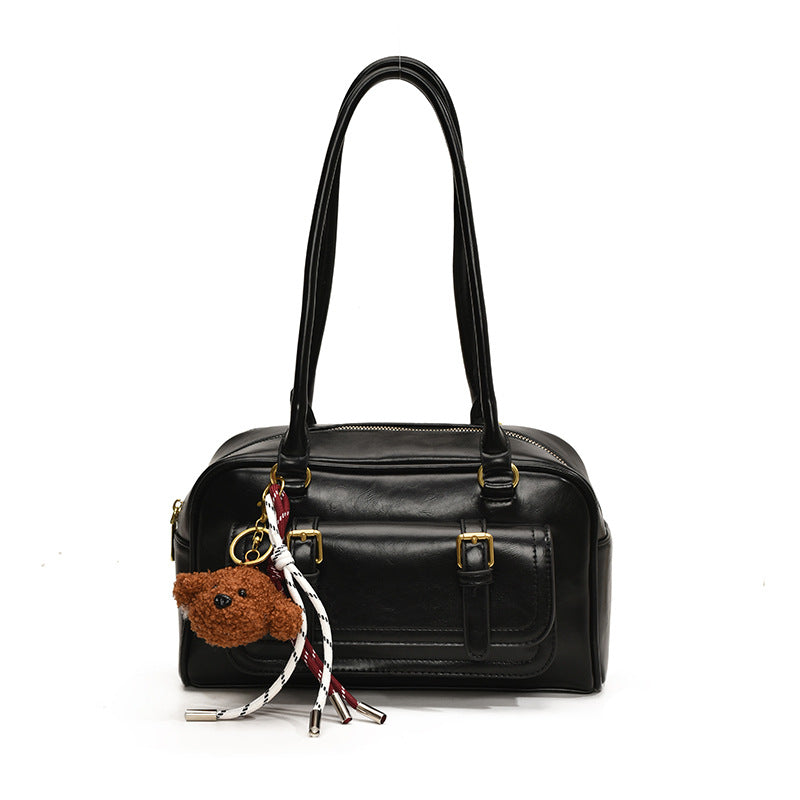 Women's South Style High Sense Pillow Retro Boston Commuter Shoulder Bags