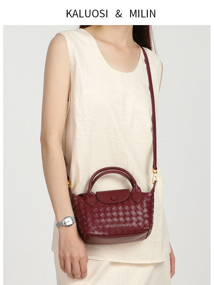 French Minority Design Hand-woven Dumpling Exquisite Underarm Bag