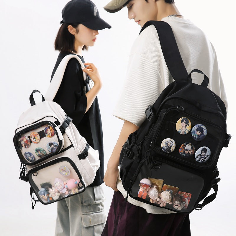 Cartoon Two-dimensional Two-piece Detachable Pocket Large Bags